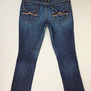 Lucky Brand 27X31 Size 4/27 Lola Boot Regular Inseam Blue Denim Jeans USA Made